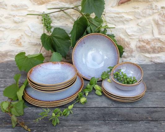 Amazonia Teller & Schalen Set Creme I 16 teiliges Set