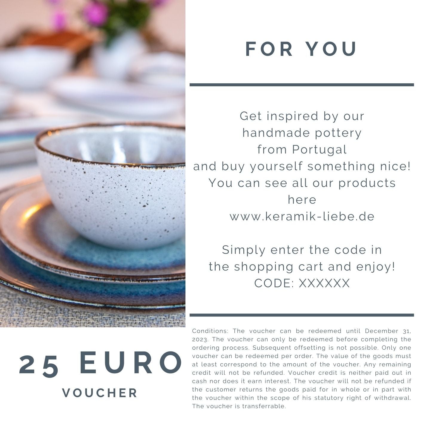 Geschenkgutschein E-Voucher 25 Euro