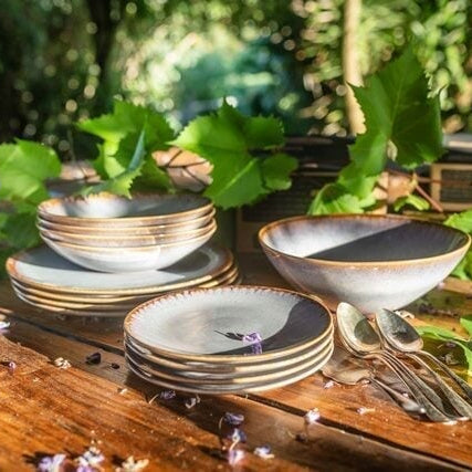 Amazonia Frühstücks Set Creme I 12 teiliges Set