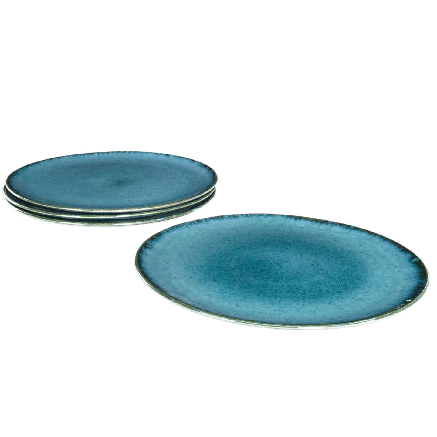 Amazonia Teller groß Grün I 4 Stück