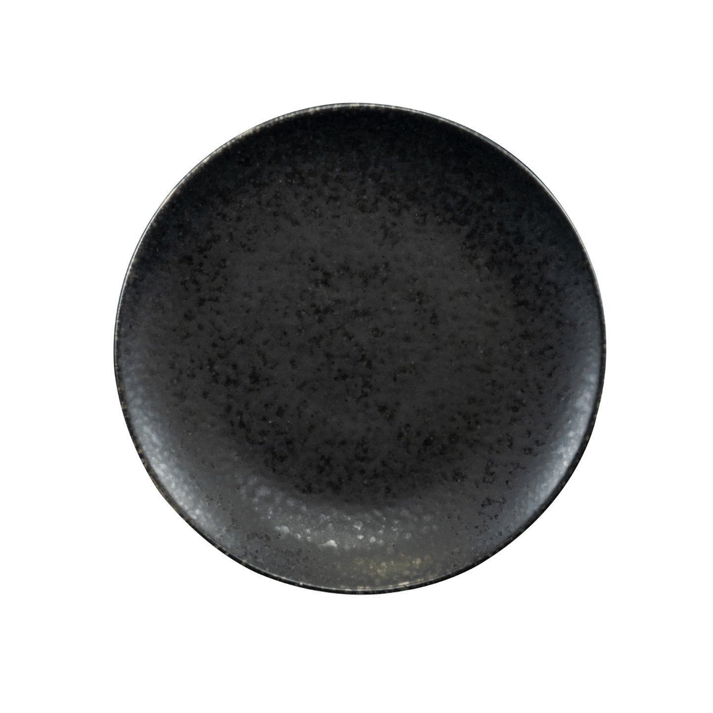 Black Stone Teller klein Schwarz I 4 Stück