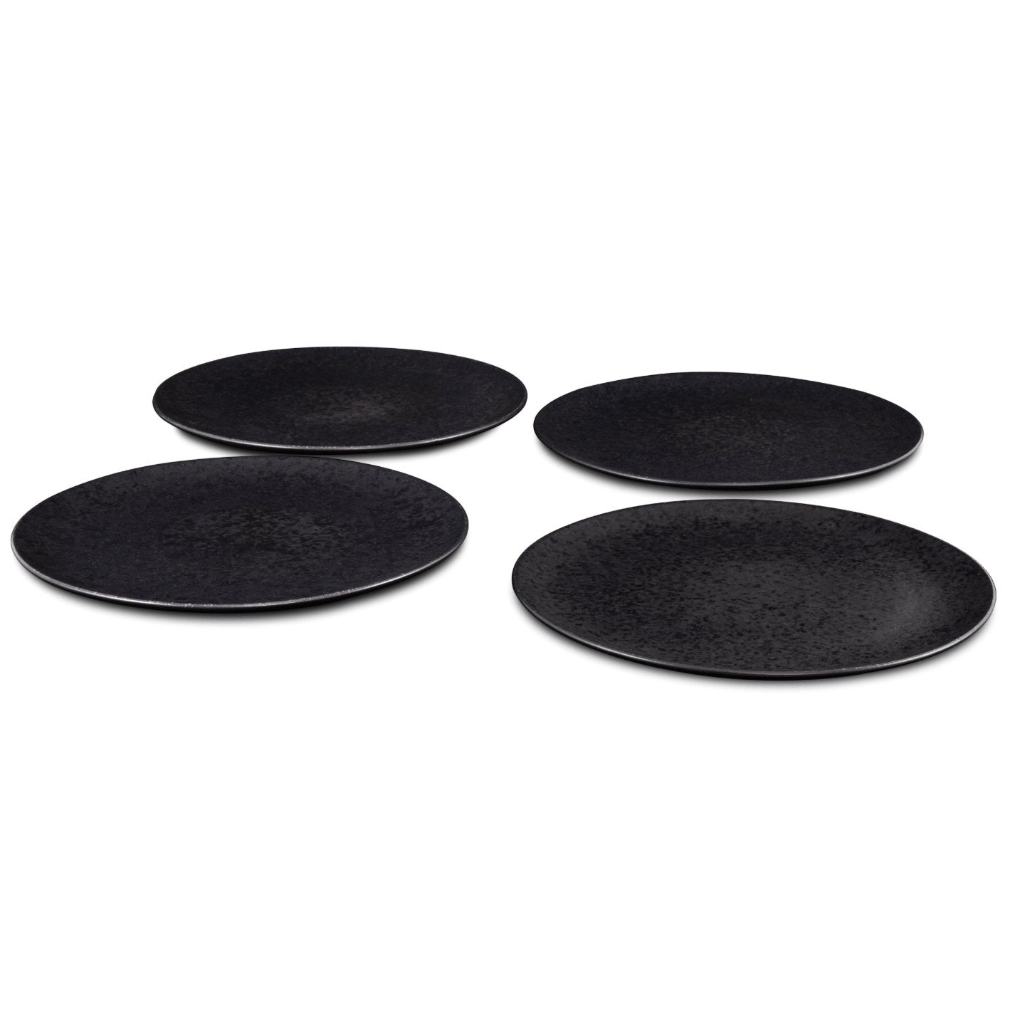 Black Stone Teller & Schalen Set Schwarz I 16 teiliges Set