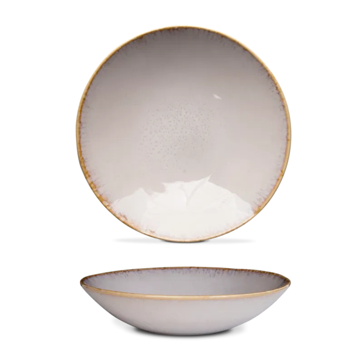 Suppenteller Keramik blau – tiefer handgemachter Teller für Suppe & Bowls