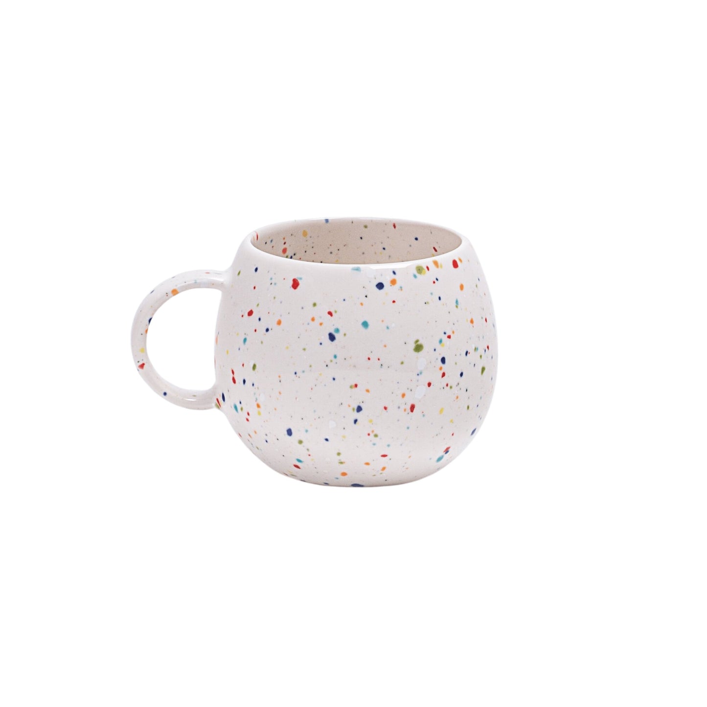 Primavera Keramik Tasse medium Weiß
