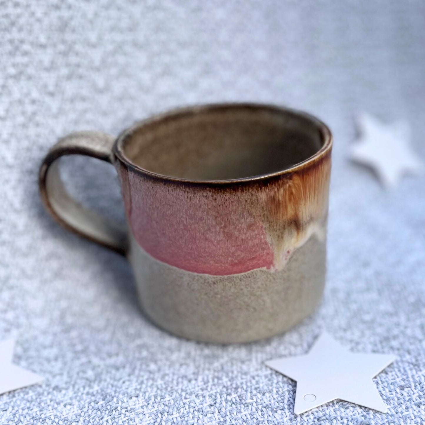 Faro Keramik Tasse groß Rose Creme