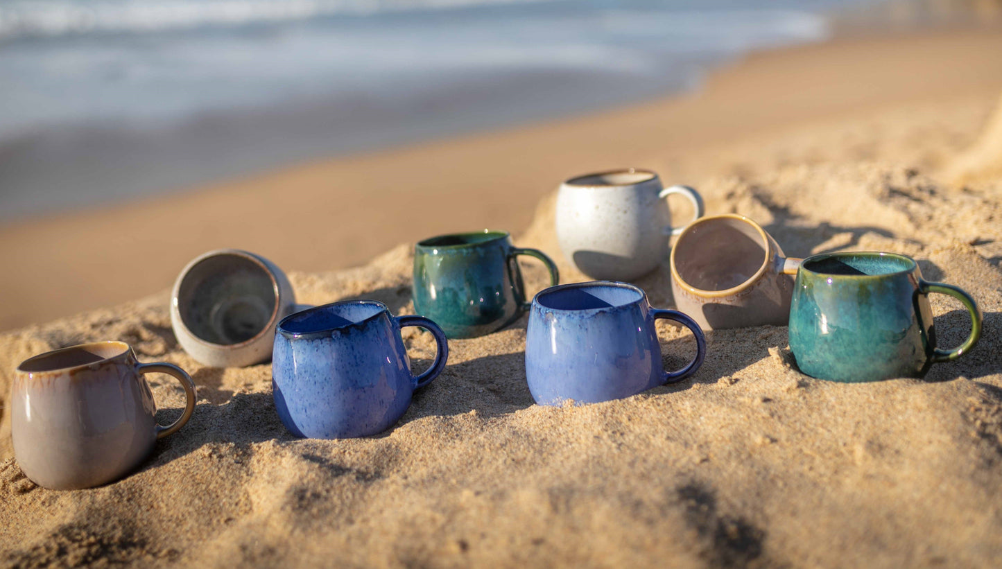 Amazonia Keramik Tasse groß Grün