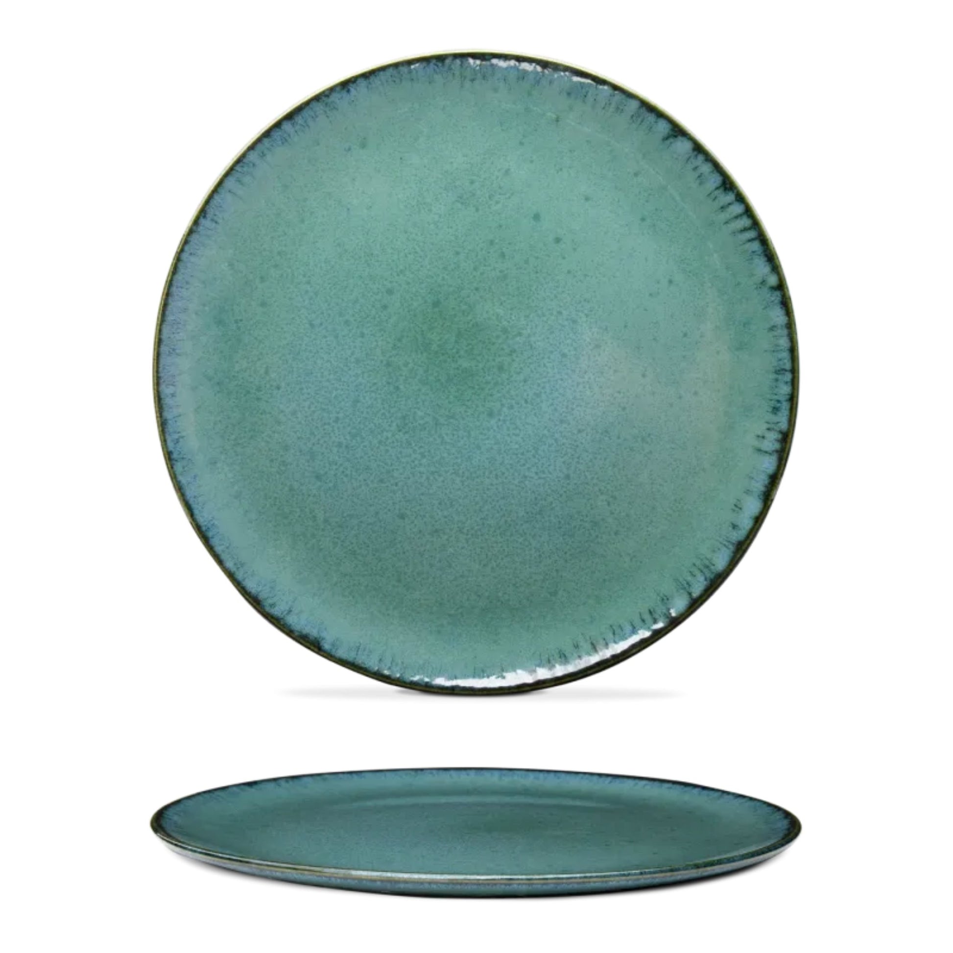 Amazonia Teller groß Grün I 4 Stück