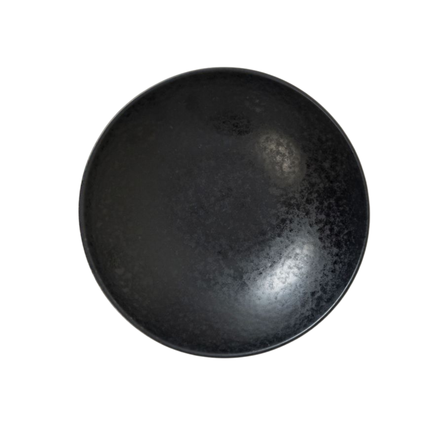 Suppenteller Keramik schwarz – tiefer handgemachter Teller für Suppe & Bowls | Black Stone Kollektion