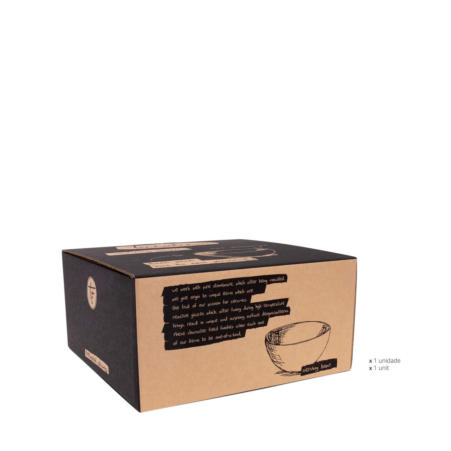 Amazonia Schale groß Creme