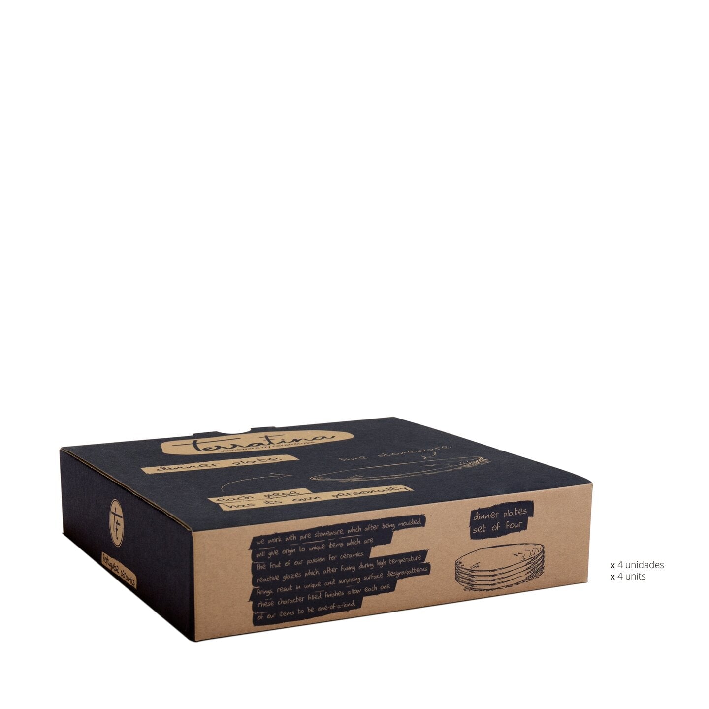 Amazonia Teller groß Grün I 4 Stück