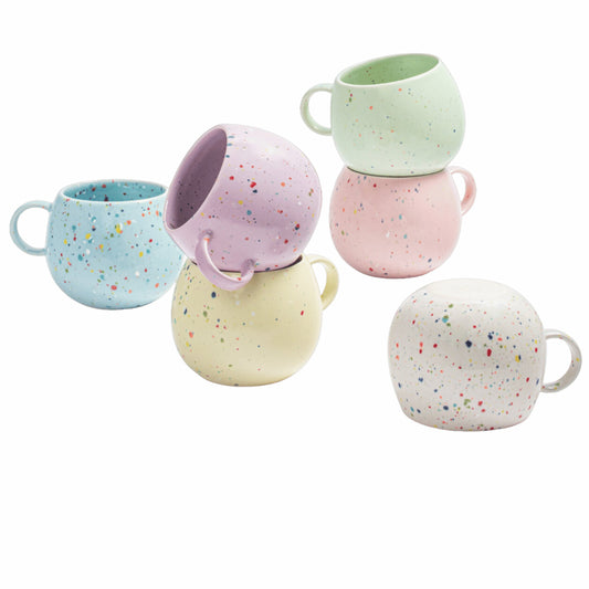 Primavera Keramik Tasse groß Bunt I 6er Set