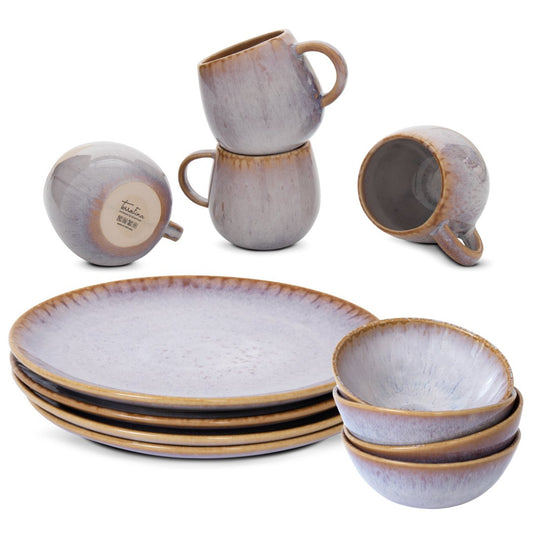 Amazonia Frühstücks Set Creme I 12 teiliges Set