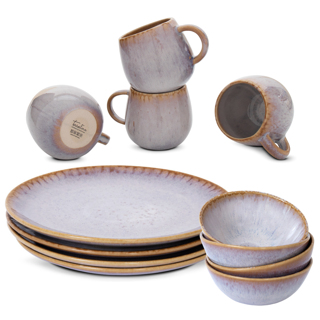 Amazonia Breakfast Set Cream I Set of 12