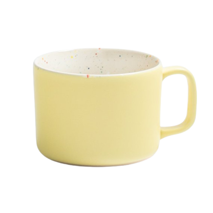 Keramik Tasse Breeze Party gelb– 450 ml | Egg Back Home