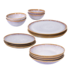 Amazonia Teller & Schalen Set Creme I 16 teiliges Set