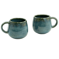 grüne keramik tasse aus portugal handgemachte keramik
