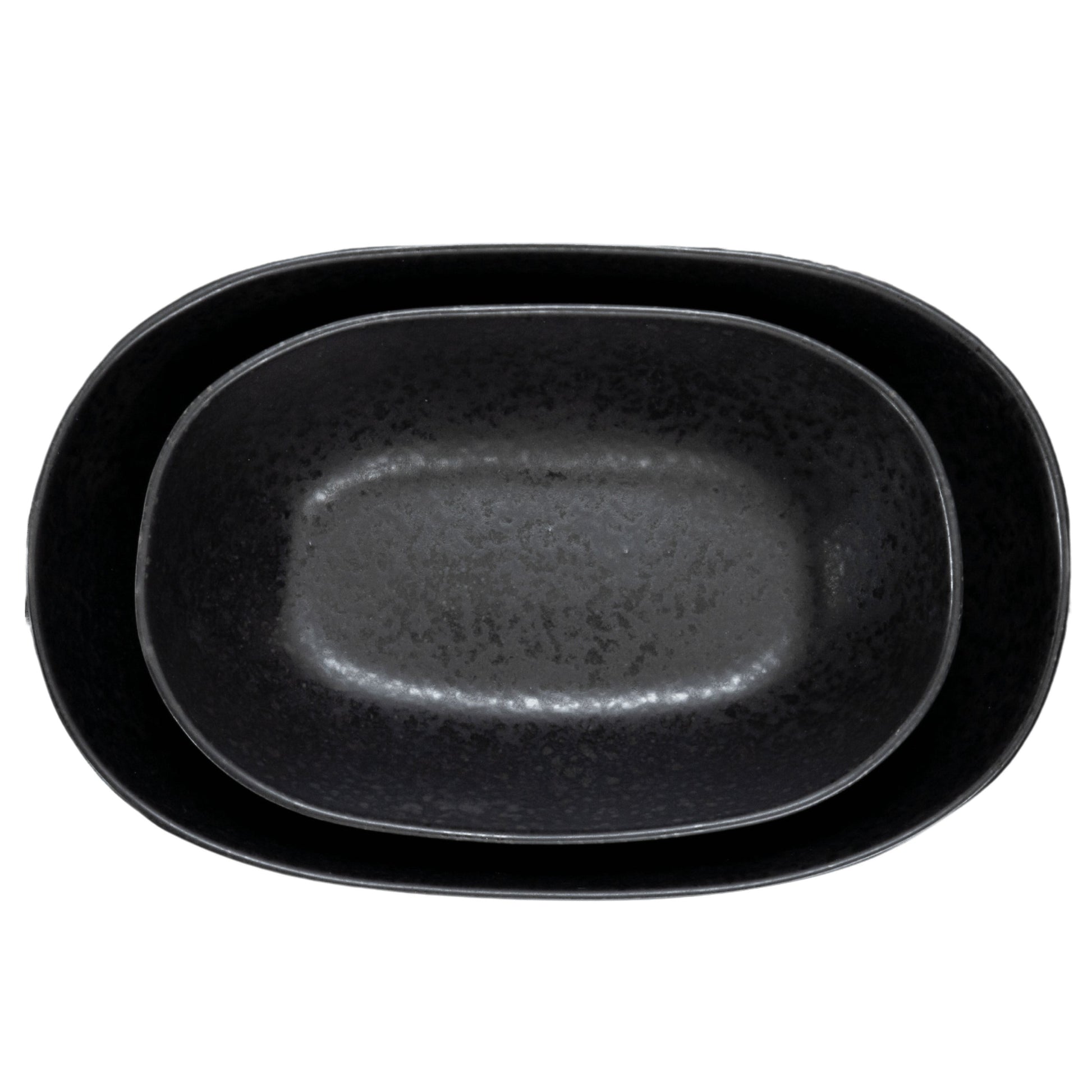 Black Stone Auflaufform Schwarz I 2 teiliges Set