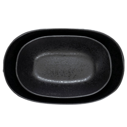 Black Stone Auflaufform Schwarz I 2 teiliges Set