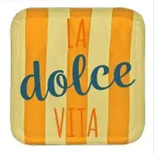 eckiger deko teller metall wand deko