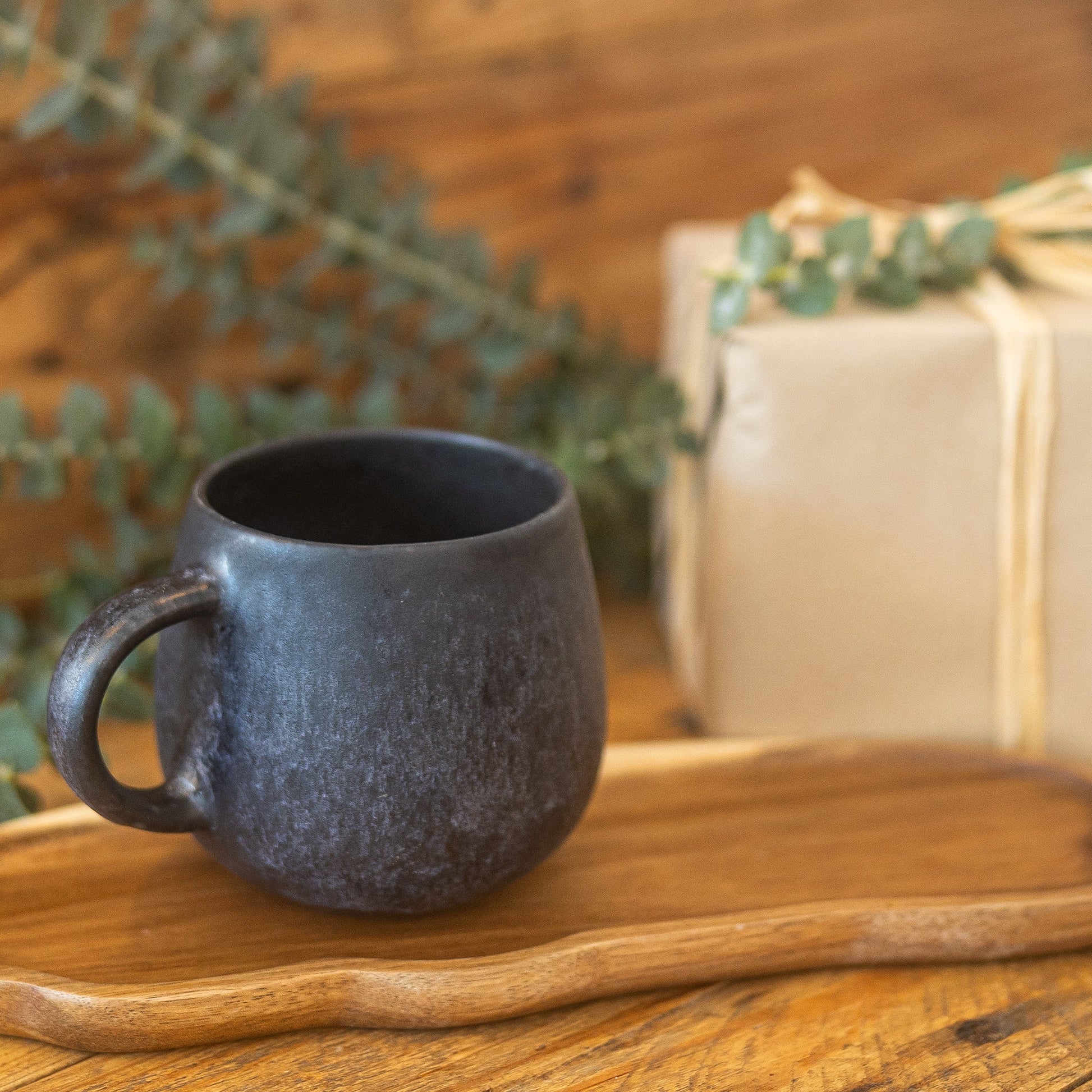 weihnachtsgeschenk schwarze tasse