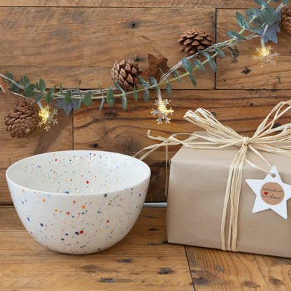 weisse keramik schale medium