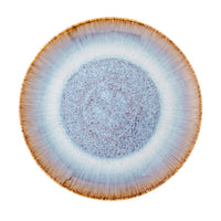 stoneware plate blue