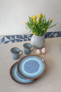 Large Plates, set of 4, Alegria blue
