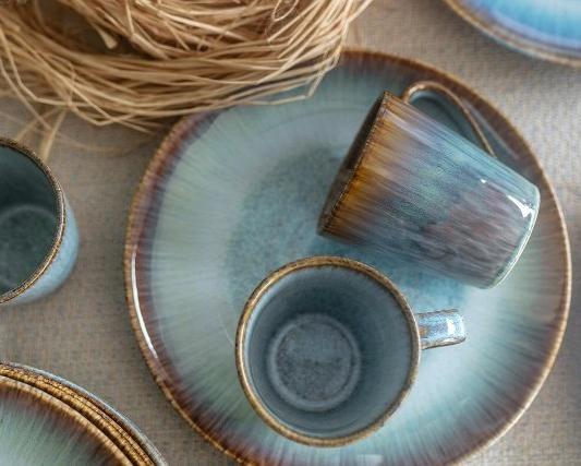 Alegria Keramik Tasse groß Blau