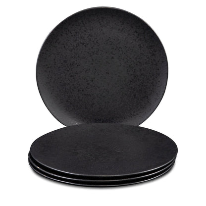 16 teiliges Keramik Set Creme & Schwarz