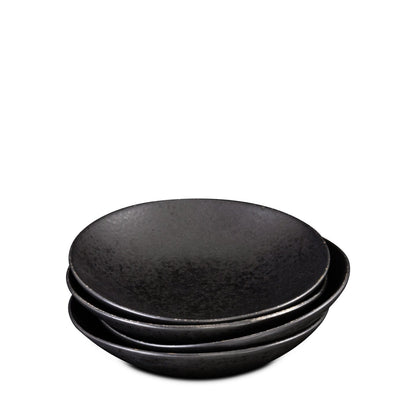 16 teiliges Keramik Set Creme & Schwarz