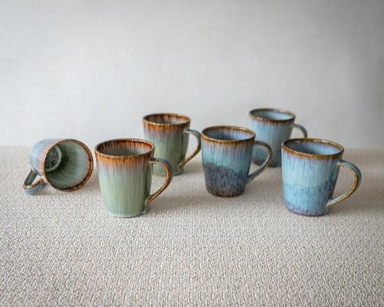 Alegria Keramik Tasse groß Blau