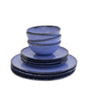 Blaues Keramik Geschirr Set 12er Set online kaufen