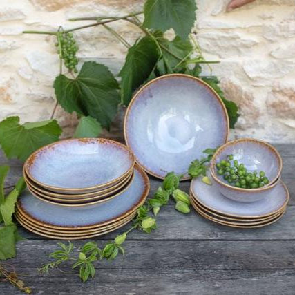 Amazonia Teller & Schalen Set Creme I 16 teiliges Set