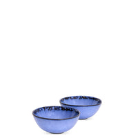 2er Set Geschirr Keramik Schale Blau, klein