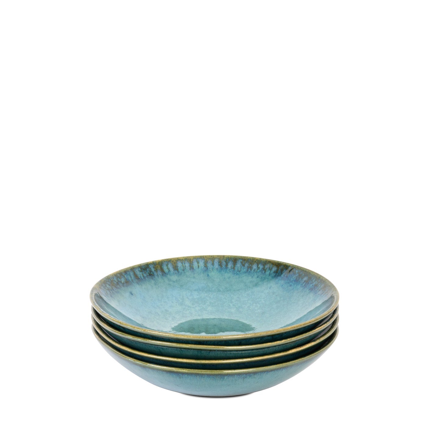 12 teiliges Keramik Set in Blau & Grün
