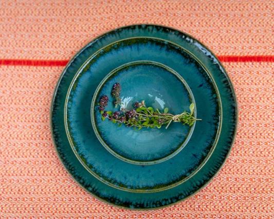 Amazonia Teller tief Grün I 4 Stück