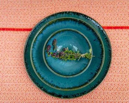 Amazonia Teller tief Grün I 4 Stück