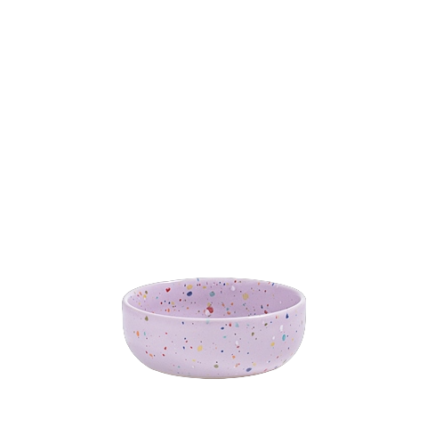 lilac cereal bowl