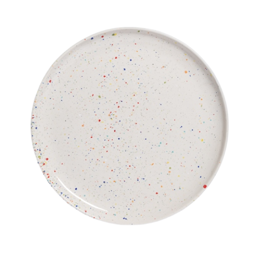 white handmade dinner plate