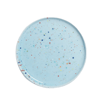 kleiner blauer Keramik Teller