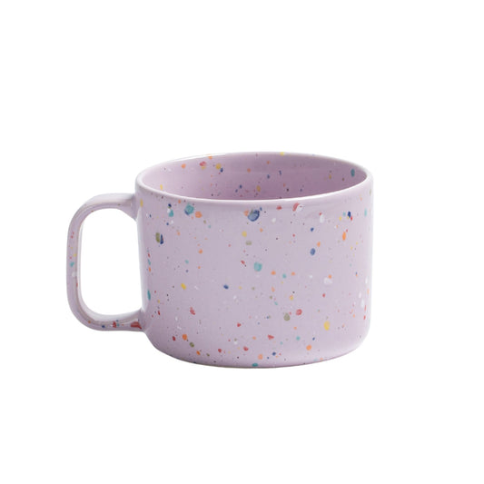 Primavera Keramik Becher mit Henkel Lila