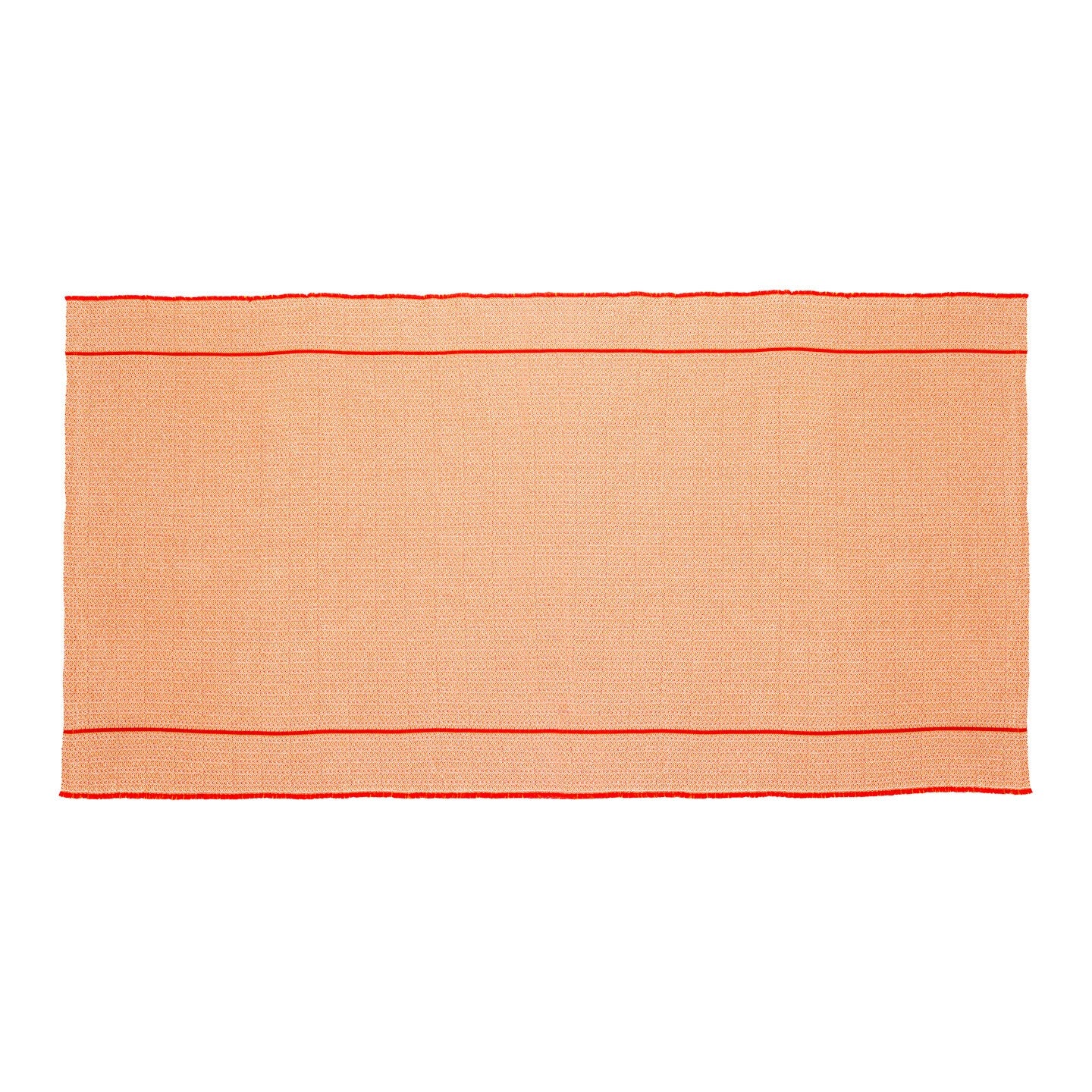 Rote grosse Tischdecke draussen