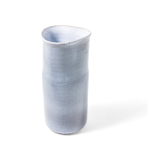 Calla Keramik Vase Hellblau