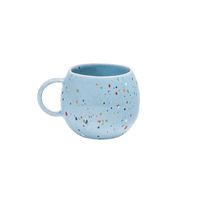handgemachte keramik tasse von egg back home in blau