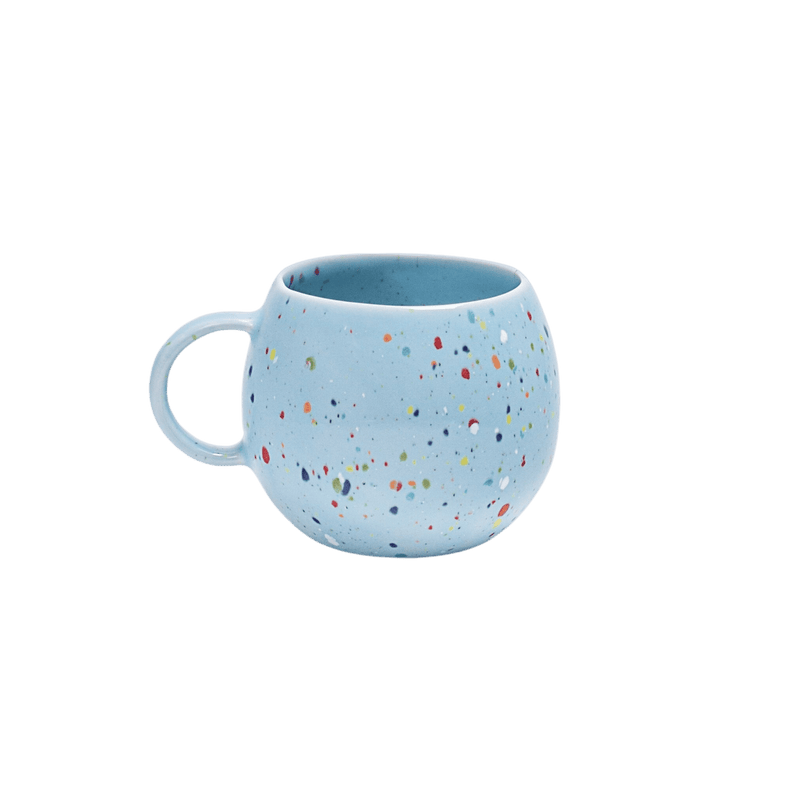 handgemachte keramik tasse von egg back home in blau