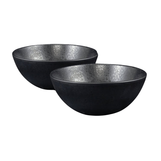 Black Stone Schale klein Schwarz I 2 Stück