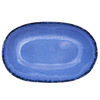 blaue Auflaufform aus Keramik für den Ofen