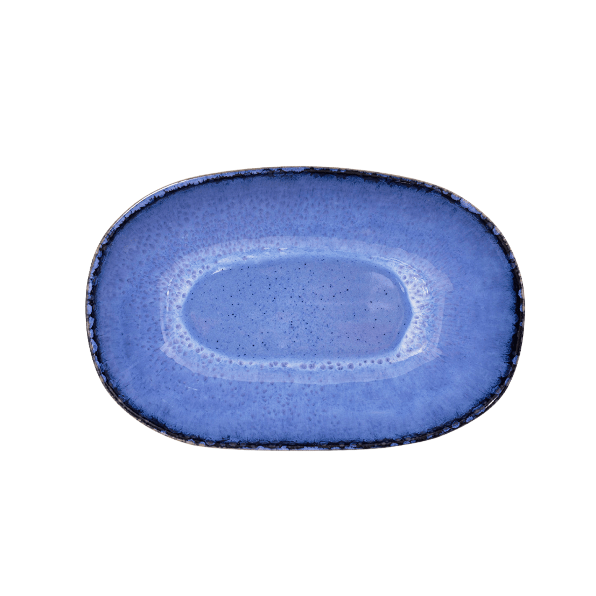 blaue Auflaufform aus Keramik für den Ofen