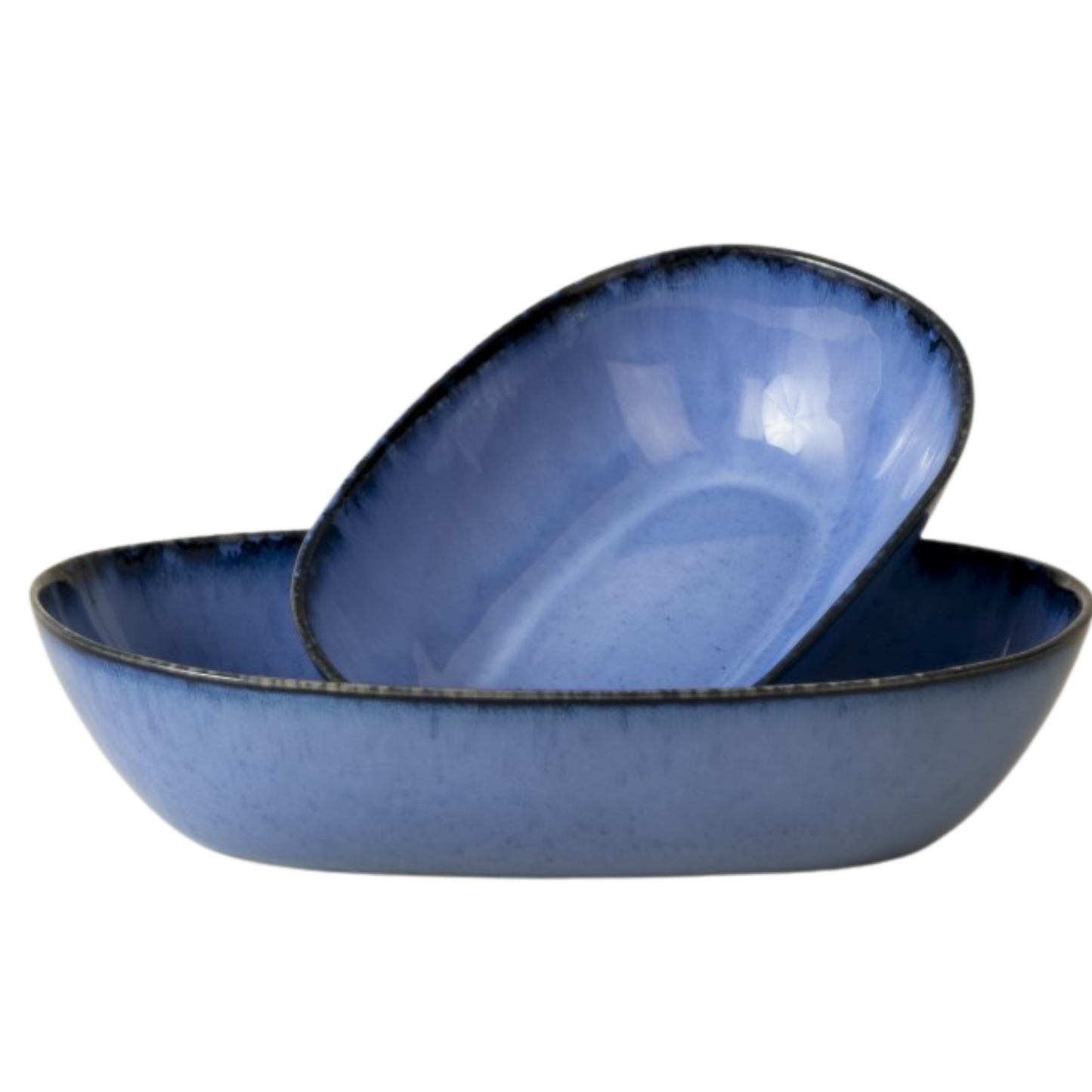 Black Stone Casserole Dish Black I Set of 2