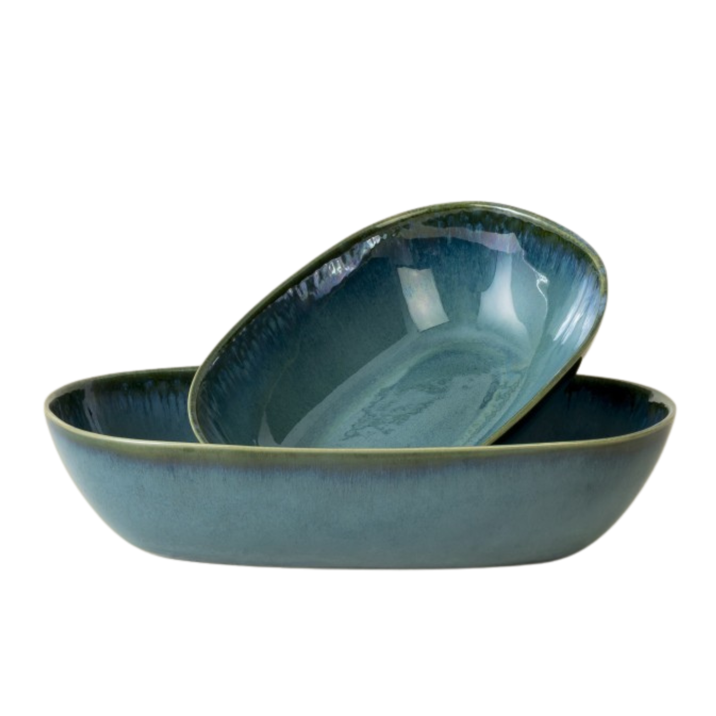 Black Stone Casserole Dish Black I Set of 2